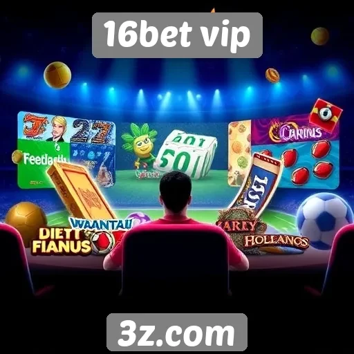 Variedade de jogos oferecidos no 16bet vip